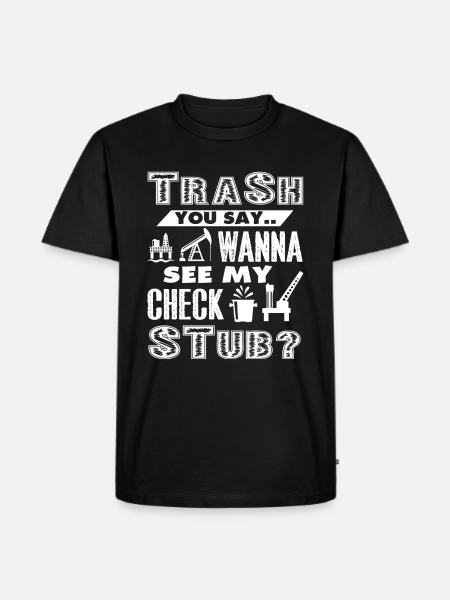 Oilfield Oilfield Check Stub - Men's Premium Organic T-Shirt - black
