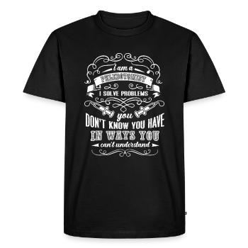 Phlebotomist I Am A Phlebotomist - Men's Premium Organic T-Shirt - black - Front - Nico (187cm)
