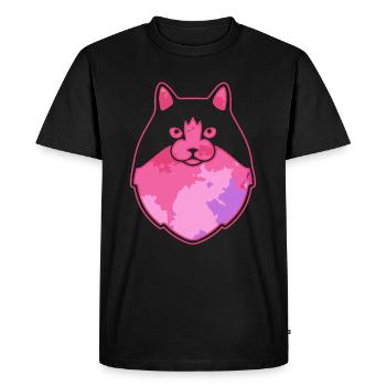 Cute Ragamuffin cat Face - Men's Premium Organic T-Shirt - black - Front - Nico (187cm)