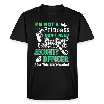 Security Officer I'm A Security Officer - Men's Premium Organic T-Shirt - black - Front - Nico (187cm)
