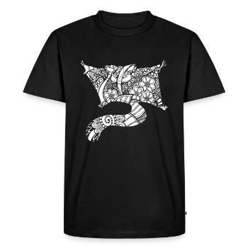 Sugar Glider Sugar Glider Floral Pattern - Men's Premium Organic T-Shirt - black - Front - Nico (187cm)