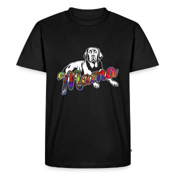 Black Labrador Black Labrador Mama - Men's Premium Organic T-Shirt - black - Front - Nico (187cm)