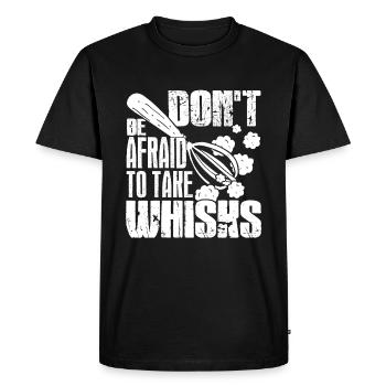 Baker Bakers Take Whisks - Men's Premium Organic T-Shirt - black - Front - Nico (187cm)
