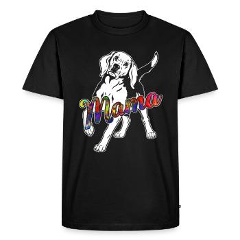 Beagle Beagle Mama - Men's Premium Organic T-Shirt - black - Front - Nico (187cm)