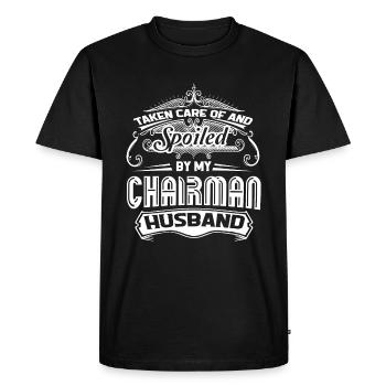 Chairman Spoiled By My Chairman - Men's Premium Organic T-Shirt - black - Front - Nico (187cm)