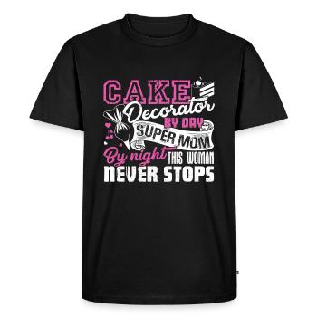 Cake Decorator Cake Decorator Mom - Men's Premium Organic T-Shirt - black - Front - Nico (187cm)
