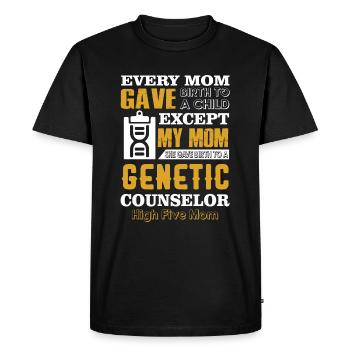 Genetic Counselor Genetic Counselor Mom - Men's Premium Organic T-Shirt - black - Front - Nico (187cm)