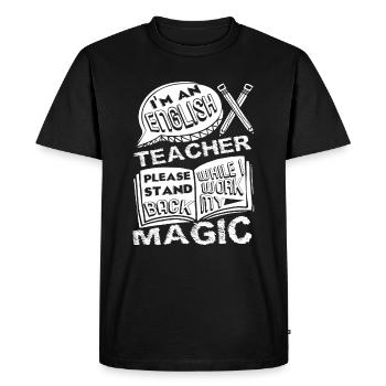 English Teacher I'm An English Teacher - Men's Premium Organic T-Shirt - black - Front - Nico (187cm)
