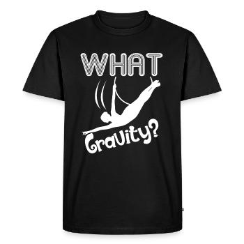 Aerialist What Gravity - Men's Premium Organic T-Shirt - black - Front - Nico (187cm)