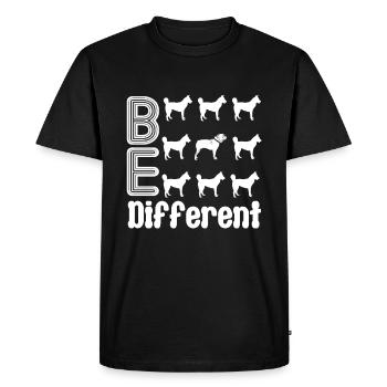 American Bulldog Be Different - Men's Premium Organic T-Shirt - black - Front - Nico (187cm)
