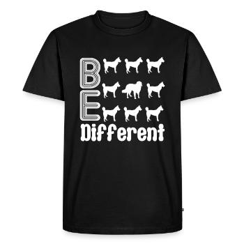 Australian Shepherd Be Different - Men's Premium Organic T-Shirt - black - Front - Nico (187cm)