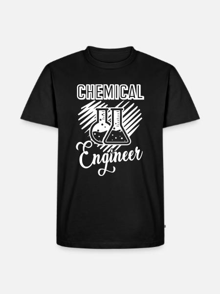 Chemical Engineer Chemical Engineer Heart - Men's Premium Organic T-Shirt - black