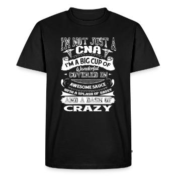 CNA I am Not Just A CNA - Men's Premium Organic T-Shirt - black - Front - Nico (187cm)