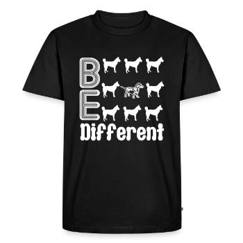 Dachshund Dachshund Be Different - Men's Premium Organic T-Shirt - black - Front - Nico (187cm)