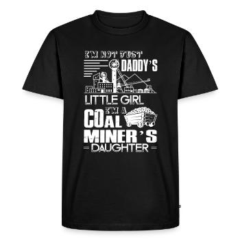 Coal Miner Coal Miner's Daughter - Men's Premium Organic T-Shirt - black - Front - Nico (187cm)