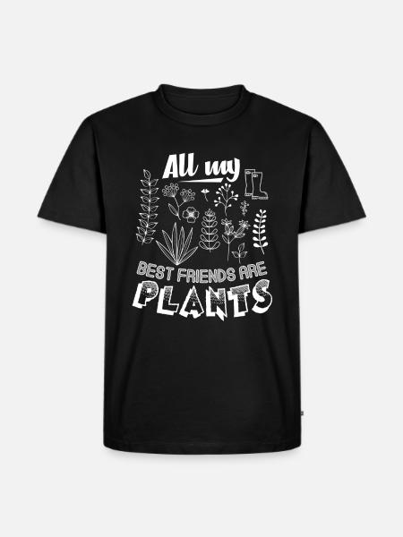 Botanist Best Friends - Men's Premium Organic T-Shirt - black