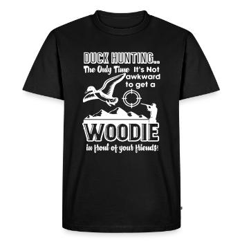 Duck Hunting Duck Hunting Woodie - Men's Premium Organic T-Shirt - black - Front - Nico (187cm)