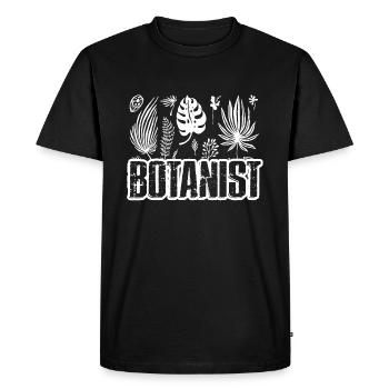 Proud To Be A Botanist - Men's Premium Organic T-Shirt - black - Front - Nico (187cm)