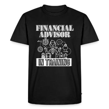Financial Advisor In Training - Men's Premium Organic T-Shirt - black - Front - Nico (187cm)
