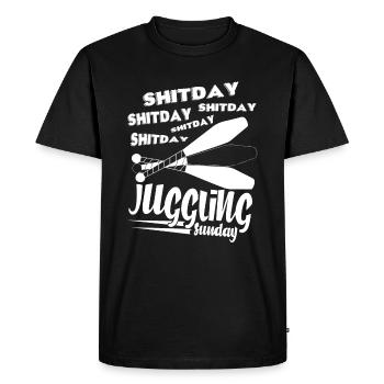 Juggling Love Juggling - Men's Premium Organic T-Shirt - black - Front - Nico (187cm)