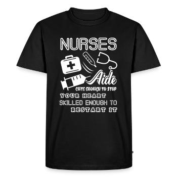 Nursing Aide Skilled Nursing Aide - Men's Premium Organic T-Shirt - black - Front - Nico (187cm)