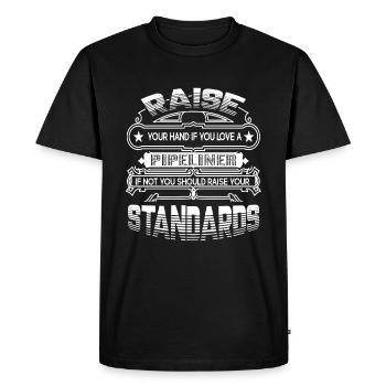 Pipeliner If You Love Pipeliner - Men's Premium Organic T-Shirt - black - Front - Nico (187cm)