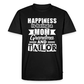 Tailor Mom Grandma And Tailor - Men's Premium Organic T-Shirt - black - Front - Nico (187cm)