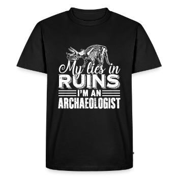 Archaeologist I am An Archaeologist - Men's Premium Organic T-Shirt - black - Front - Nico (187cm)