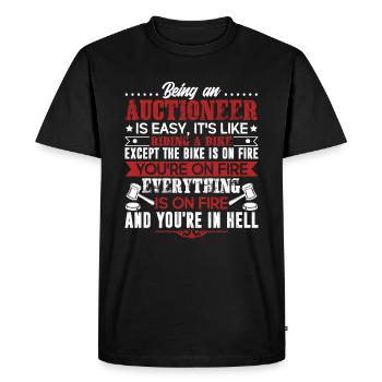 Auctioneer Being An Auctioneer Is Easy - Men's Premium Organic T-Shirt - black - Front - Nico (187cm)