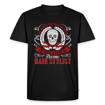 Hair Stylist Proud Hair Stylist - Men's Premium Organic T-Shirt - black - Front - Nico (187cm)
