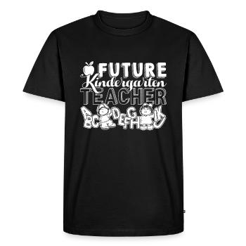 Kindergarten Teacher Future Kindergarten Teacher - Men's Premium Organic T-Shirt - black - Front - Nico (187cm)