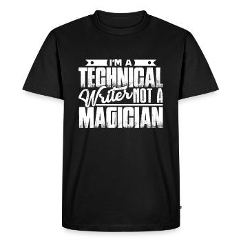 Technical Writer I am A Technical Writer - Men's Premium Organic T-Shirt - black - Front - Nico (187cm)