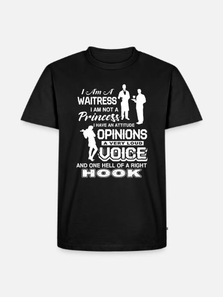 Waitress I am A Waitress - Men's Premium Organic T-Shirt - black
