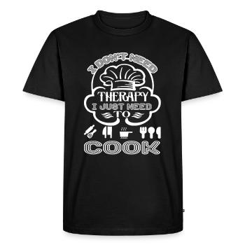Chef I Just Need To Cook - Men's Premium Organic T-Shirt - black - Front - Nico (187cm)