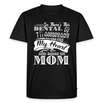 Dental Assistant Dental Assistant Mom - Men's Premium Organic T-Shirt - black - Front - Nico (187cm)