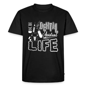 Dental Assistant Dental Assistant Life - Men's Premium Organic T-Shirt - black - Front - Nico (187cm)