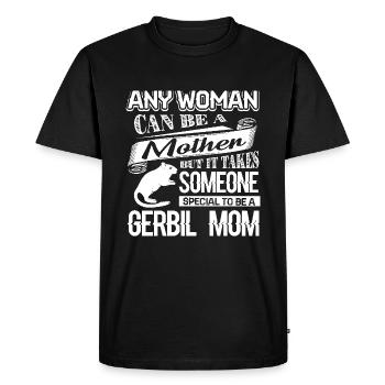 Gerbil Proud To Be Gerbil Mom - Men's Premium Organic T-Shirt - black - Front - Nico (187cm)