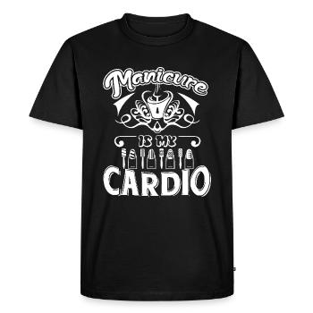 Manicurist Manicure Is My Cardio - Men's Premium Organic T-Shirt - black - Front - Nico (187cm)
