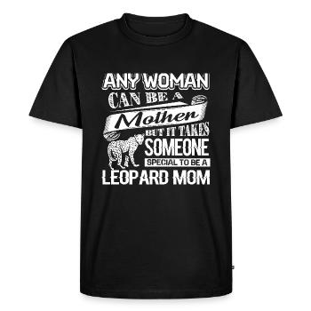 Leopard Proud To Be Leopard Mom - Men's Premium Organic T-Shirt - black - Front - Nico (187cm)