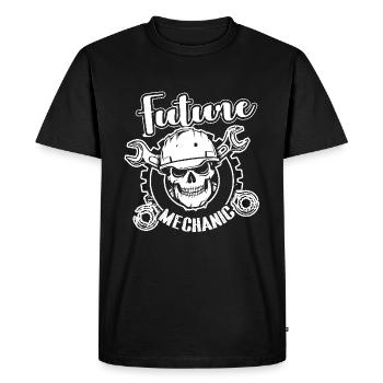 Mechanic Future Mechanic - Men's Premium Organic T-Shirt - black - Front - Nico (187cm)