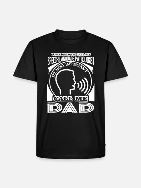 Speech Language Pathologist Dad - Men's Premium Organic T-Shirt - black