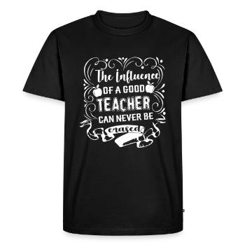 Teacher Influence Of Good Teacher - Men's Premium Organic T-Shirt - black - Front - Nico (187cm)