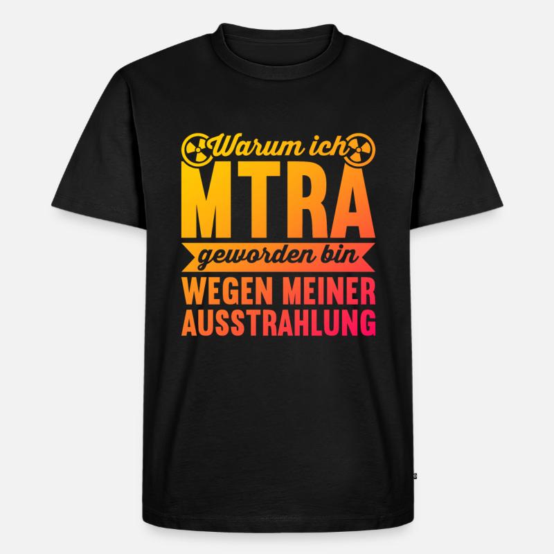 MTRA Medizinisch-Technischer Radiologie Assistent - Männer Premium Bio T-Shirt - Schwarz