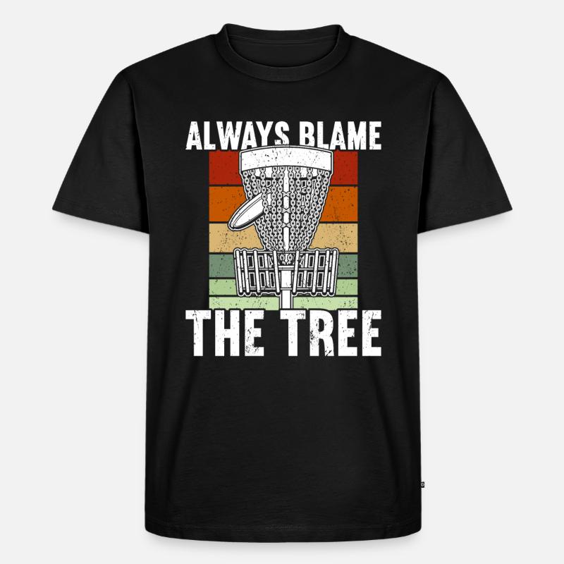 Disc Golf - Männer Premium Bio T-Shirt - Schwarz