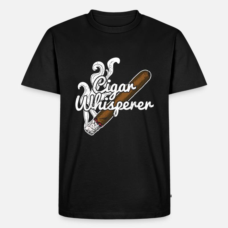 Zigarren Zigarren - Männer Premium Bio T-Shirt - Schwarz