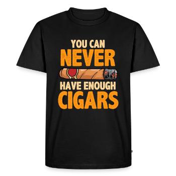 Cigar - Men's Premium Organic T-Shirt - black - Front - Nico (187cm)