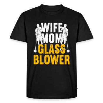 Glassblowing Glass Blowing Glassblower - Men's Premium Organic T-Shirt - black - Front - Nico (187cm)