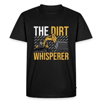 Excavator Driver Digger Excavators - Men's Premium Organic T-Shirt - black - Front - Nico (187cm)