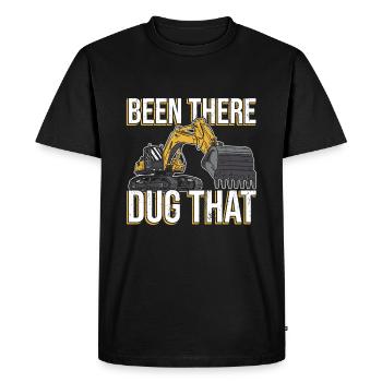 Excavator Driver Digger Excavators - Men's Premium Organic T-Shirt - black - Front - Nico (187cm)
