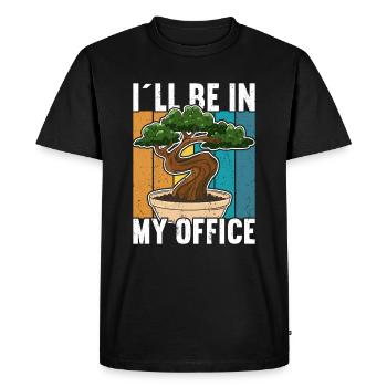 Bonsaï - T-shirt Premium bio Homme - noir - Devant - Nico (187cm)